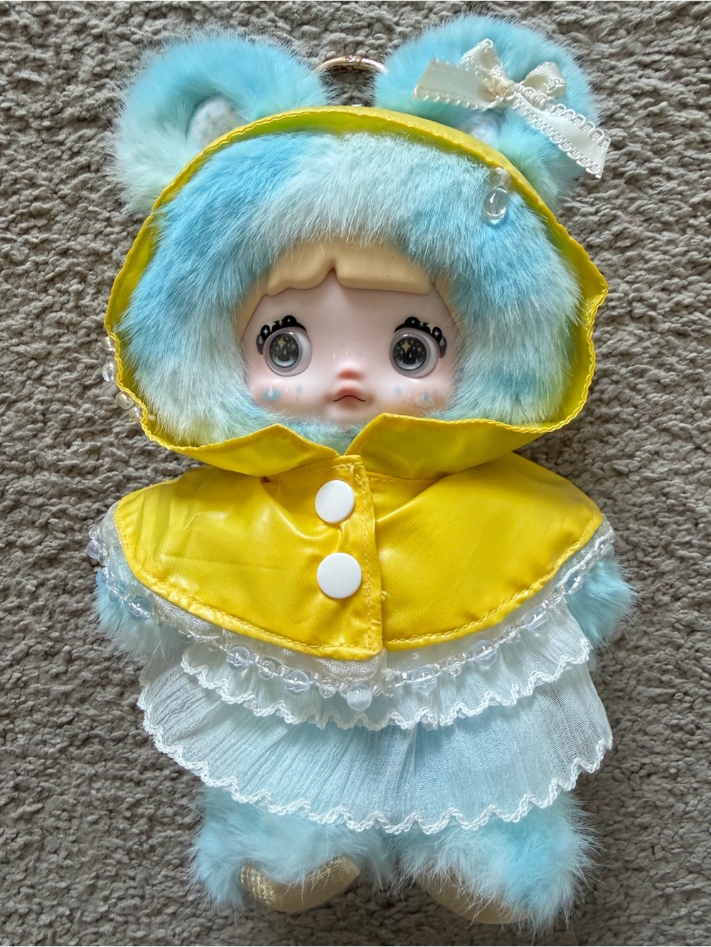 Authentic Nommi Drizzle Weather Forecast Series Plush Keychain-rotatable eyes